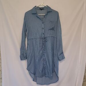 Chic Long Sleeve Denim Dress